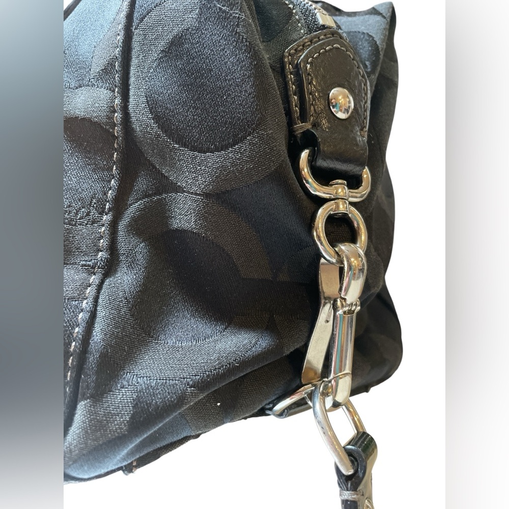 ‼️SPRING SALE Coach Madison Audrey Op Art in Black & Black Leather Trim 🖤 - Picture 13 of 17